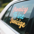Easy Peel Window Logo Stickers Custom Vinyl Pvc Bumper Stickers Waterproof Car Lettering Transfer Sticker