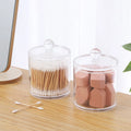 Clear Cylinder Box Plus Lid Dust Proof Design Individually Packaged Plastic Cosmetic Storage Box