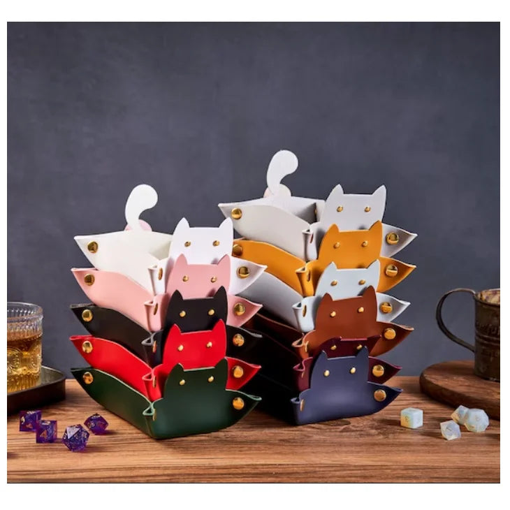 YY Cat Dice Rolling Tray  Dice Rolling Tray for Dungeons and Dragons  Rolling Tray for Dice Sets