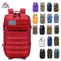 Large Capacity Waterproof Tactical Backpack with Internal Frame Practical Polyester Lining Zipper Closure for Hiking Camping