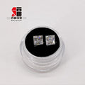 Baifu Jewelry Top Clarity VVS DEF square Princess Cut Moissanite