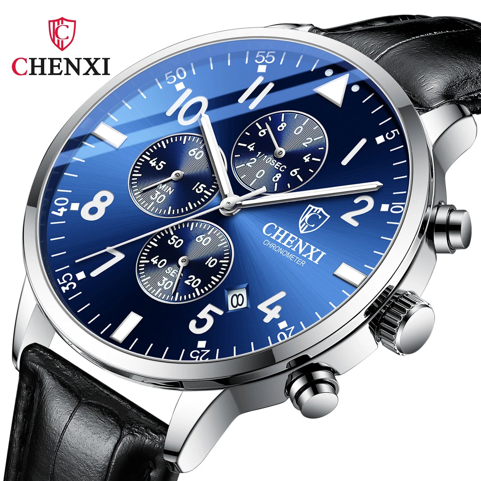 CHENXI 937 New Men Watches Stainless Steel Chronograph Top New Luxury Waterproof Sport Watch Date Quartz Gift Wristwatch