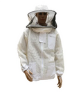Ultra Cool 3 Layer Mesh Beekeeping Jacket New Cotton Protective Gear with Ventilated Hoodie Veil