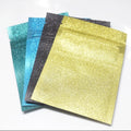 Small Size Plastic Jewelry Pack White Black pink Blue Gold Zip Zipper Lock Bag Glitter