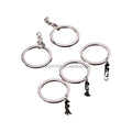 Stock Supply 2.0 X 30mm Metal Round 4-link Keyring for Bag Decoration