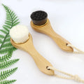 OEM Custom Charcoal Wooden Face Facial Brush Black Soft Bristle Brushed for Face Cleaning