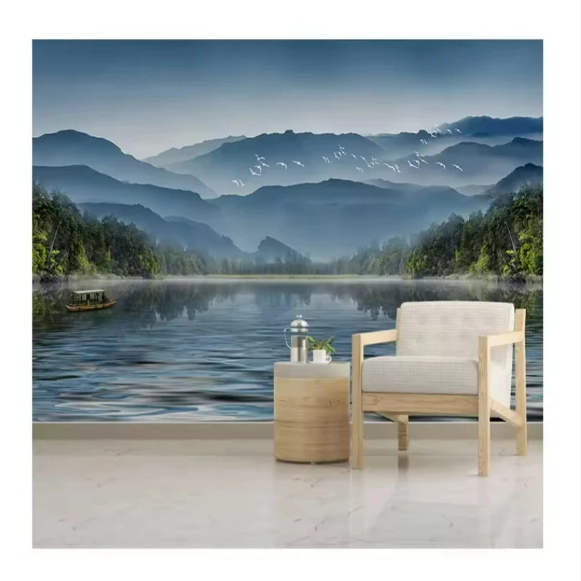 Custom 3d Landscape Nature Wallpaper Landscape Large Mural Living Room Bedroom Home Decoration Wall Mural