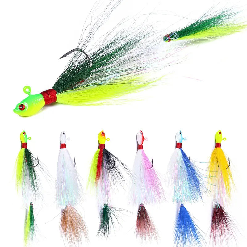 7G/10G/14G/21G/28G/42G/56G/85G  Swim Lead Head Soft Lure Jig Head Fishing Hook