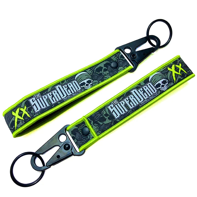Promotional Gift Item Fabric Key Holder Cars with My Own logo Motorcycle Key Rings Carabiner Keychain