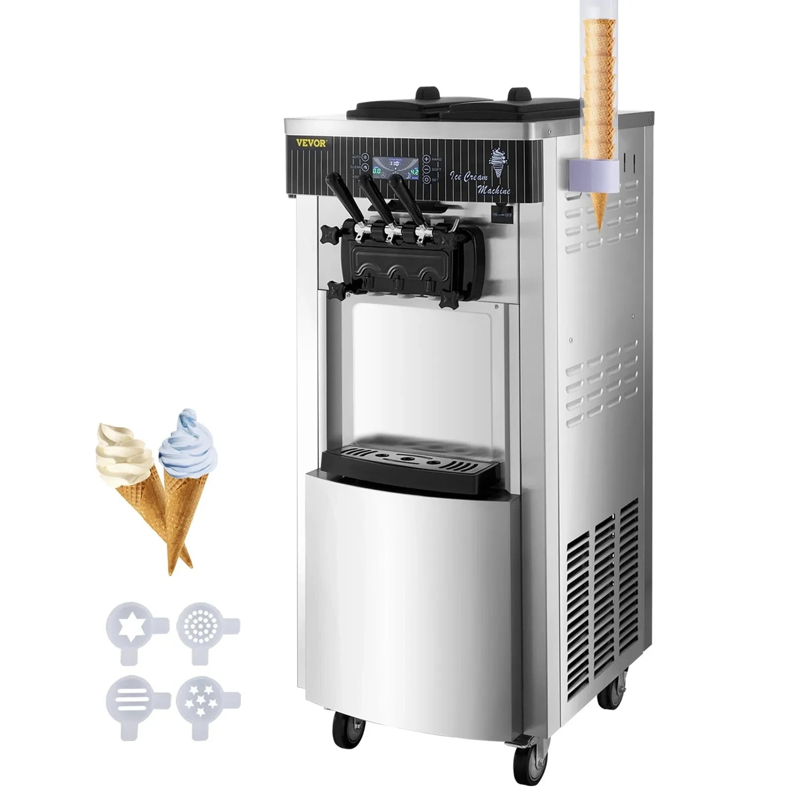 EU US Warehouse SIHAO-8228 Portable Soft Ice Cream Making Machine Cream Maker