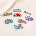 GO Crazy Love Is Easy Plated Hard Enamel for Custom Fun Quotes Metal Cute Pins Badges Men Women Jewelry Accessories Gifts