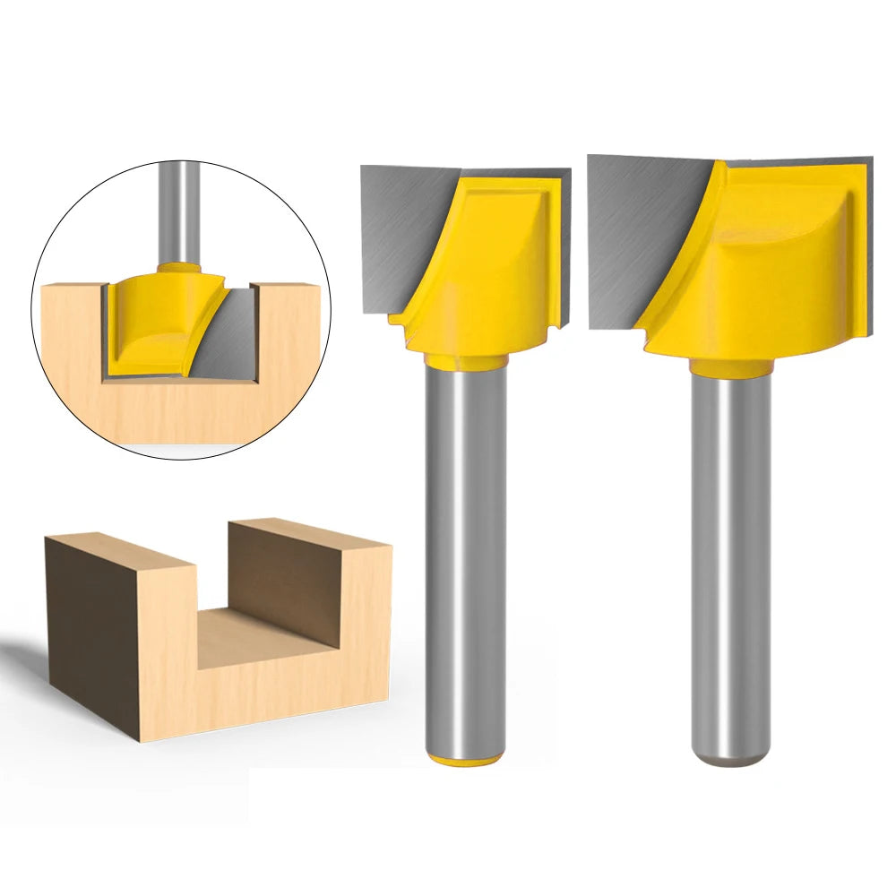 6mm Shank Carpentry Wood Milling Cutter Woodworking Bottom Cleaning Router Bits for Furniture Carving Engraving Cutting Tools