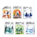 20 Stickers Per Pack Birch and Pine Series Mountain Forest Landscaping Theme Collage Decorative Material
