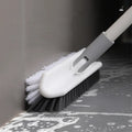 Hot Sale V-Type Bathroom Cleaning Brush Telescopic Pole with Hard Bristle and Sweeping Plastic for Tile Floor Window Cleaning