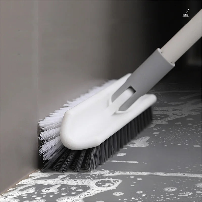 Hot Sale V-Type Bathroom Cleaning Brush Telescopic Pole with Hard Bristle and Sweeping Plastic for Tile Floor Window Cleaning