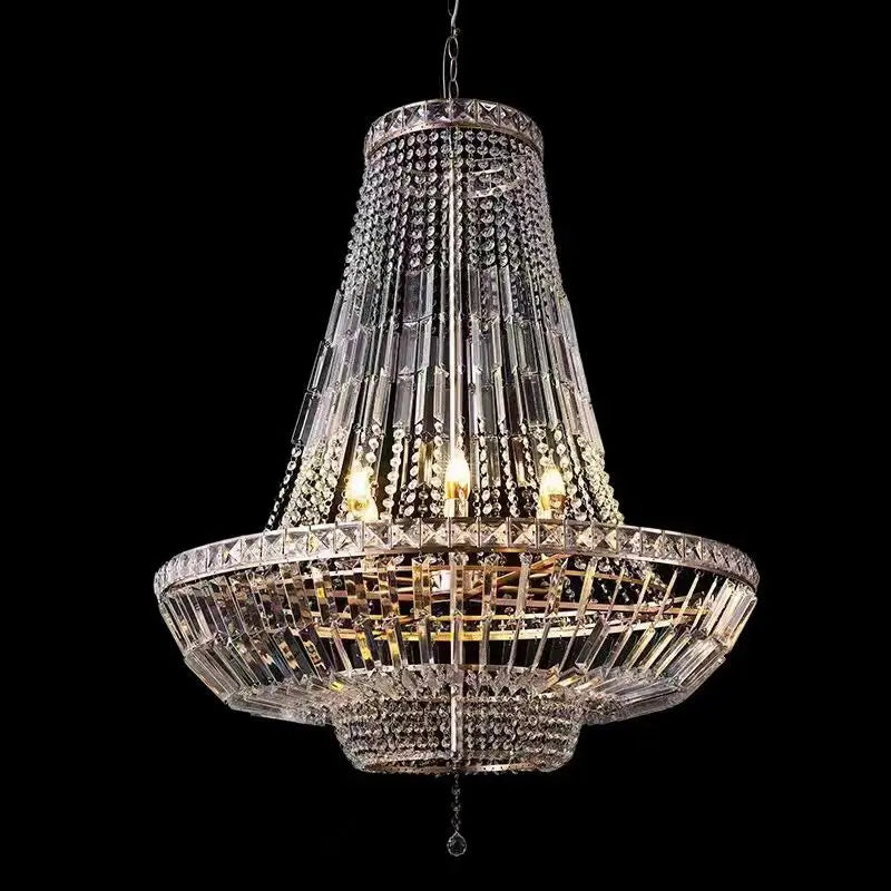 I809 Iron European Acrylic Crystal Chandelier Bead Curtain Wedding Party Ceiling Decoration