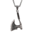 Viking Souvenir Stainless Steel Necklace Viking Necklace Norse Axe Pendant Necklace Viking Jewelry
