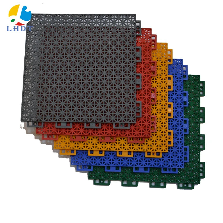 Mini Tennis Court Flooring Plastic Temporary Road Flooring Outside Interlocking Tiles