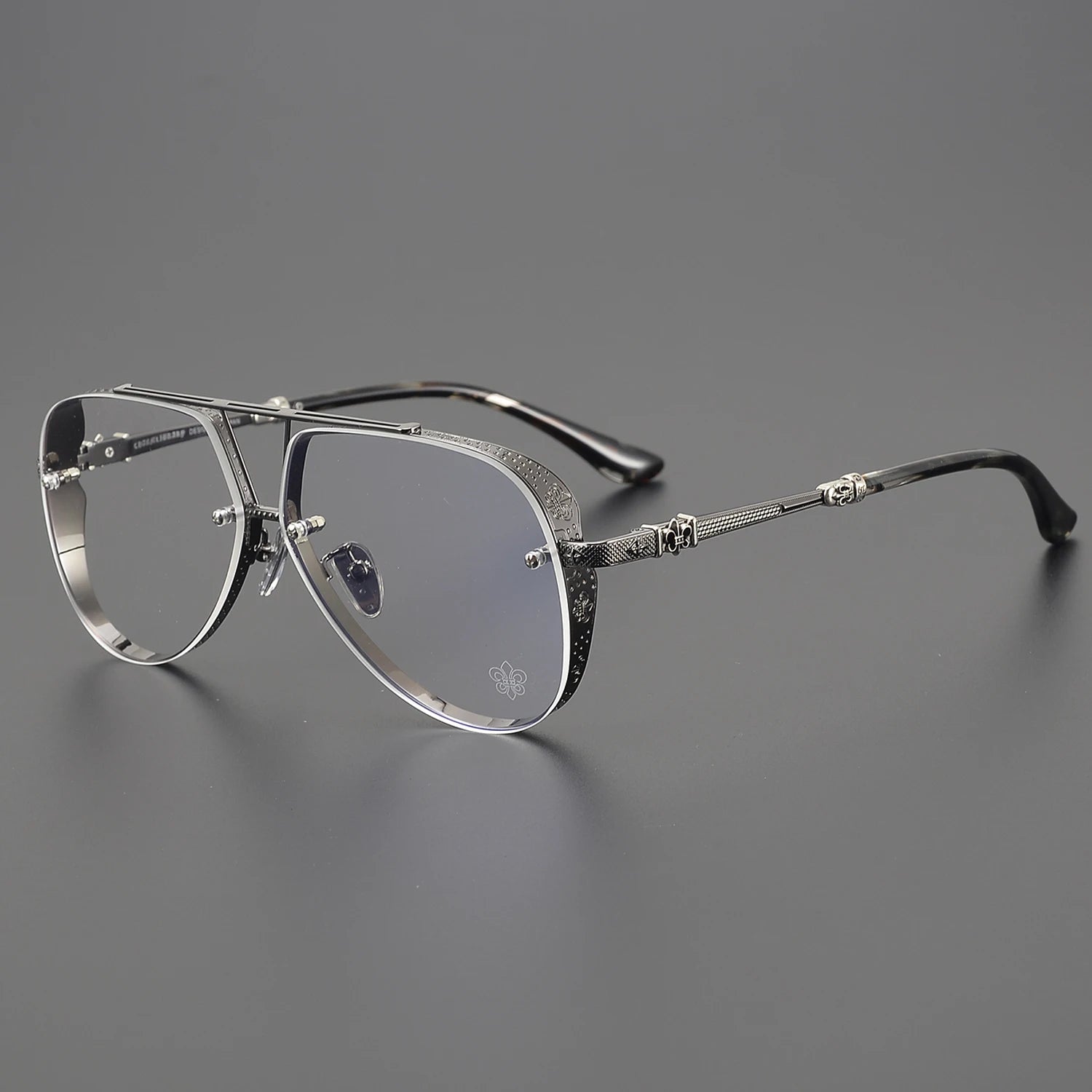 CHARMLIBRARY Luxury Brand  Eyeglass Clear Pilot Prescription Myopia  Read CH8155 Men Women Fashion Good Quality Glasses Frame