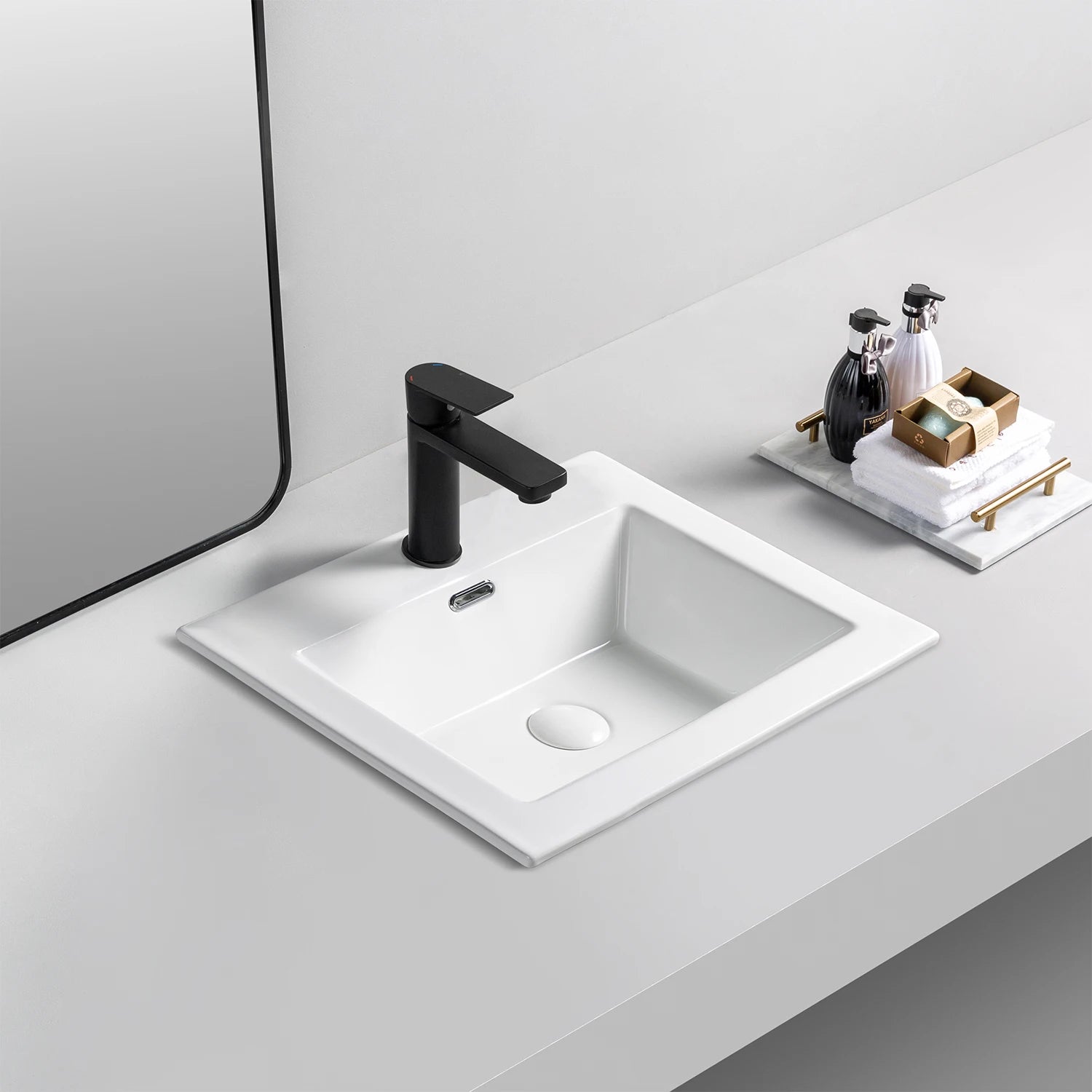 Custom Color Singki Sanitary Wares Ceramic Cabinet Wash Basin Bathroom Thin Edge Washbasin Sink