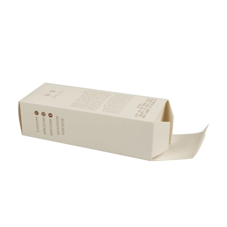 Custom Printed Recyclable Cardboard Gold Foil Boxes Sponge Folders for Cosmetic Makeup Packaging Skin Care Face Cream Package