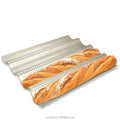Wholesale High Quality Carbon Steel Baguette Bread Baking Pan Sets with PTFE Coating Non-Stick 3-Wave Design