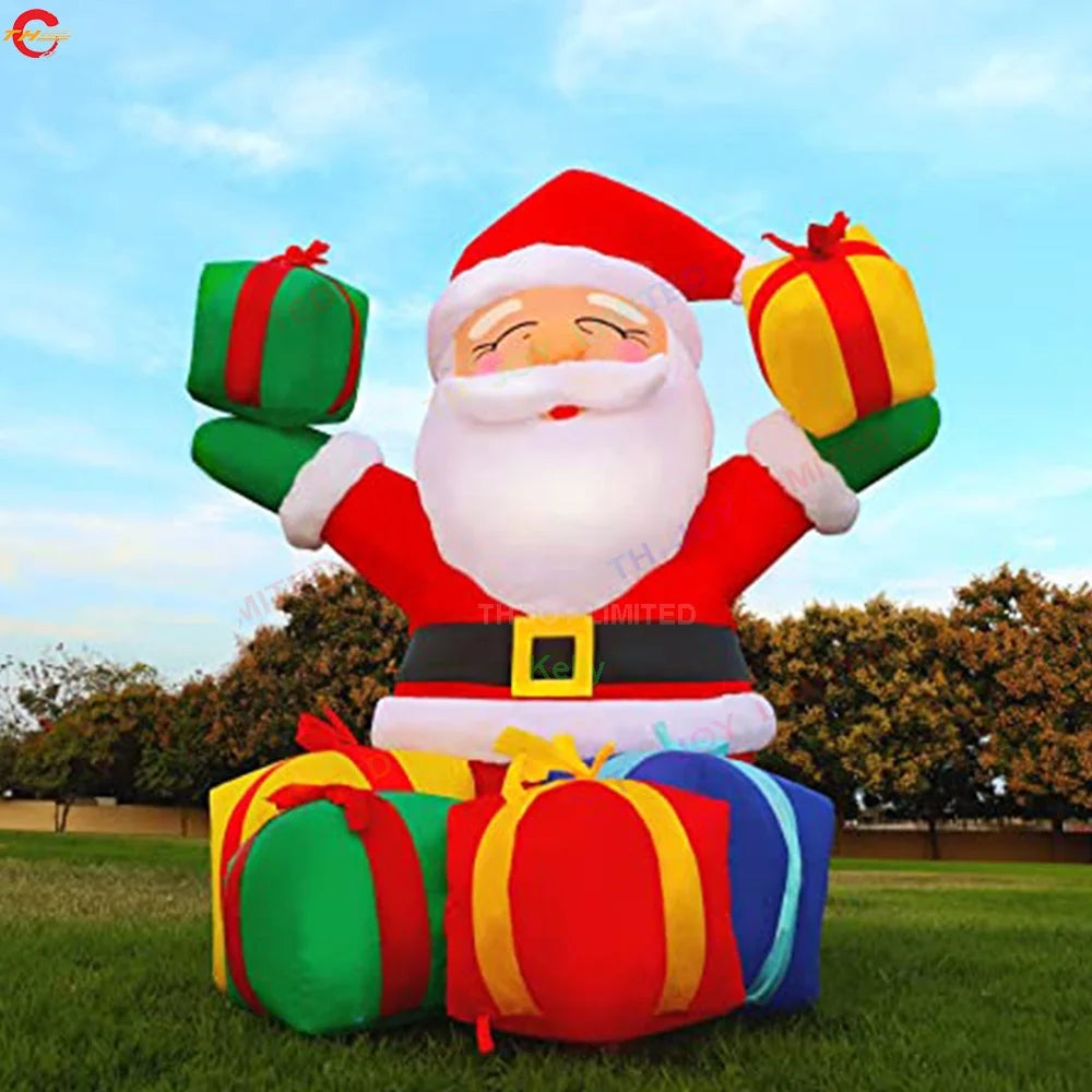 Free Shipping Giant 10FT/33FT Christmas Inflatable Santa Claus With Blower Outdoor Xmas Yard Decoration