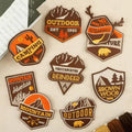Outdoor Travel Camping Embroidery Patch Custom Embroidered Iron on Patches Thermoadhesive Patches for Jacket Clothing