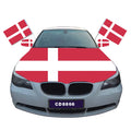 Hot Sale Promotional Danish Car Hood Flag Cover Weatherproof Polyester Design