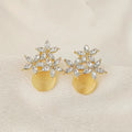Opal Earrings Korean Temperament Geometric Square Diamond Earrings Ins Simple Earrings Women's Wholesale