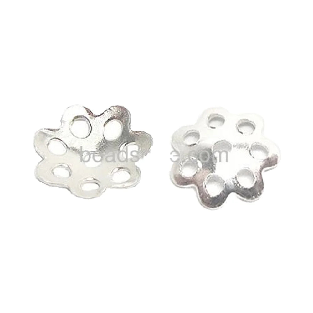 Beadsnice ID 25719 925 Silver Bead Caps-Enhance Your Beads with Silver Components