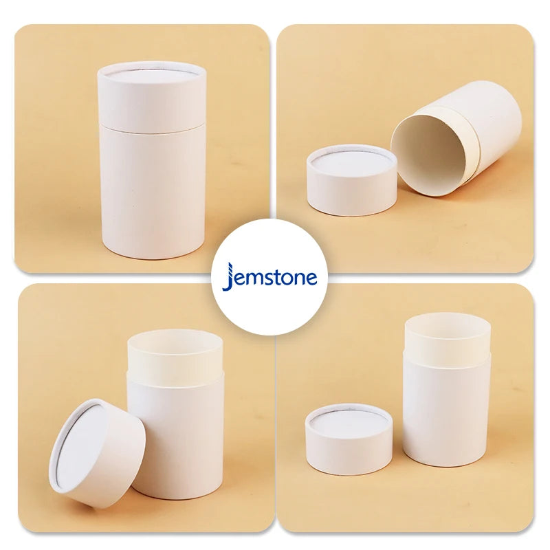 Custom Printed Recycled Kraft Cardboard Black Paper Tube Lip Balm Lipstick Cylinder Packaging Paper Tube