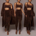 Women's Clothing 2026 Outfit Coat and Vest Top With Middle Waist Pants Sets Womens Clothing 3 Piece Pants Set Women