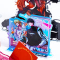 Custom Anime Design Quicksand Liquid Standee and Keychain Acrylic Plastic Material Customizable Liquid Shaker Standee