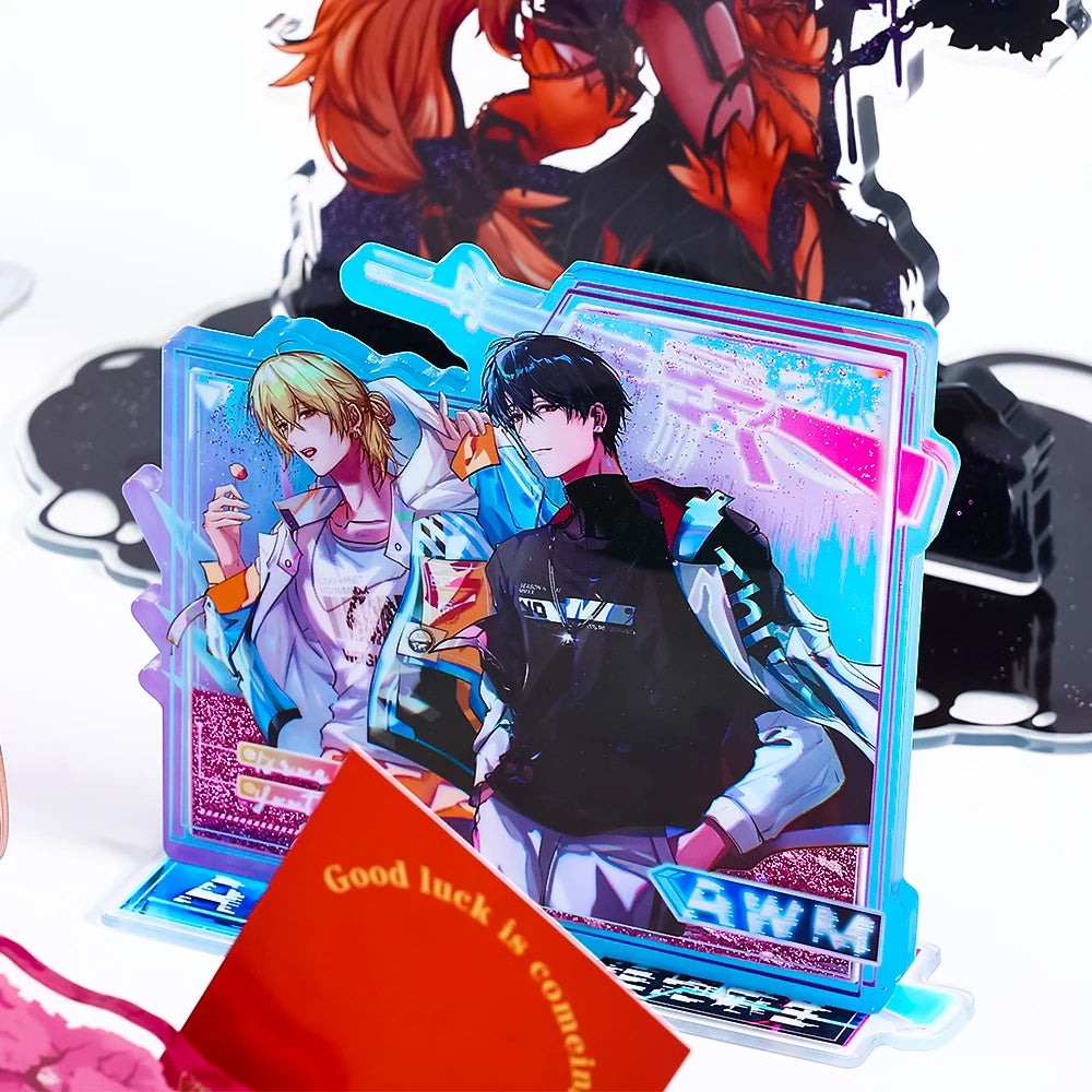 Custom Anime Design Quicksand Liquid Standee and Keychain Acrylic Plastic Material Customizable Liquid Shaker Standee