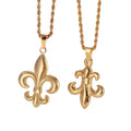 Vintage Spartan Warrior Zeus Pendant Roman Greek Mythology Medusa Stainless Steel Pvd Gold Plated Fleur De Lis Pendant Necklace