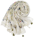 Design Customized Logo Accept Fashion Journey Cartoon Cheap Girls Ethnic Spring Summer Scarves