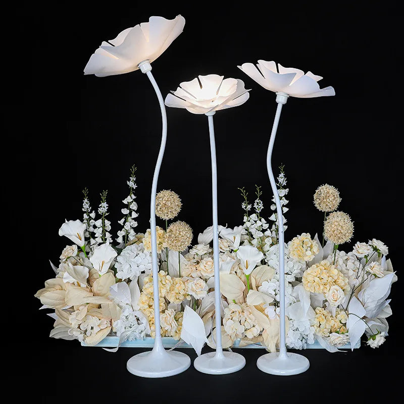 Wedding Decoration Acrylic Luminous Flowers Decoration Wedding Scene Stage Lotus Decorative Lighting Wedding Props