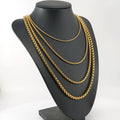 Stainless Steel Jewelry 2mm -5mm Round Box Chain Necklace 45-100cm Crude Chain Necklace for Men Women