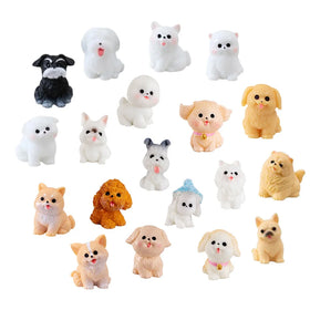 Cartoon Small 3d Fake Dog Design Resin Animal Charm Keychain Keyring Accessories