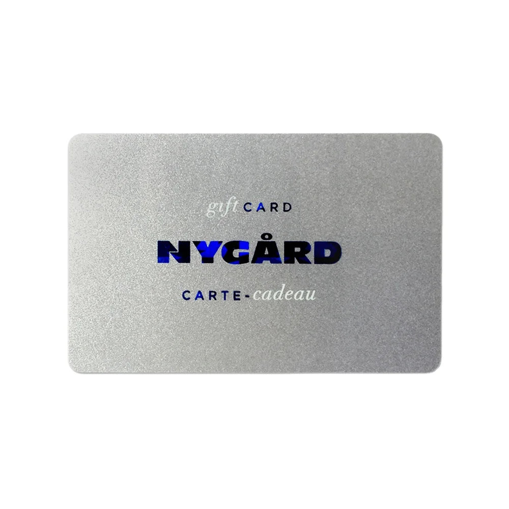 Customize Recycle Plastic ID Badge Sparkling Plastic Pvc Loyatly Membership Vip Card Gold Metallic Plastic PVC Card with Numbers