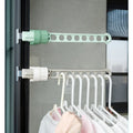 2024 Creative 8 Holes Window Drying Rack Wall Mounted Clothes Drying Rack Bathroom Non-slip Drying Racks