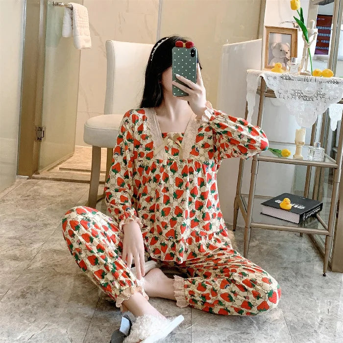 Wholesale Sleepwear Pillama Mujer Pijama Por Mayor Ropa De Dormir Pyjama Femmes Two Piece Loungewear Set Pajama for Women