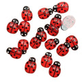 100Pcs Mini Cartoon Ladybug Flatback Resin Cabochon Scrapbooking DIY Nail Art Decoration Jewelry Making Charms Accessories