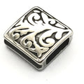 BXNK043 Wholesale High Quality Custom Engraved Stainless Steel logo Beads for Bracelet Jewelry