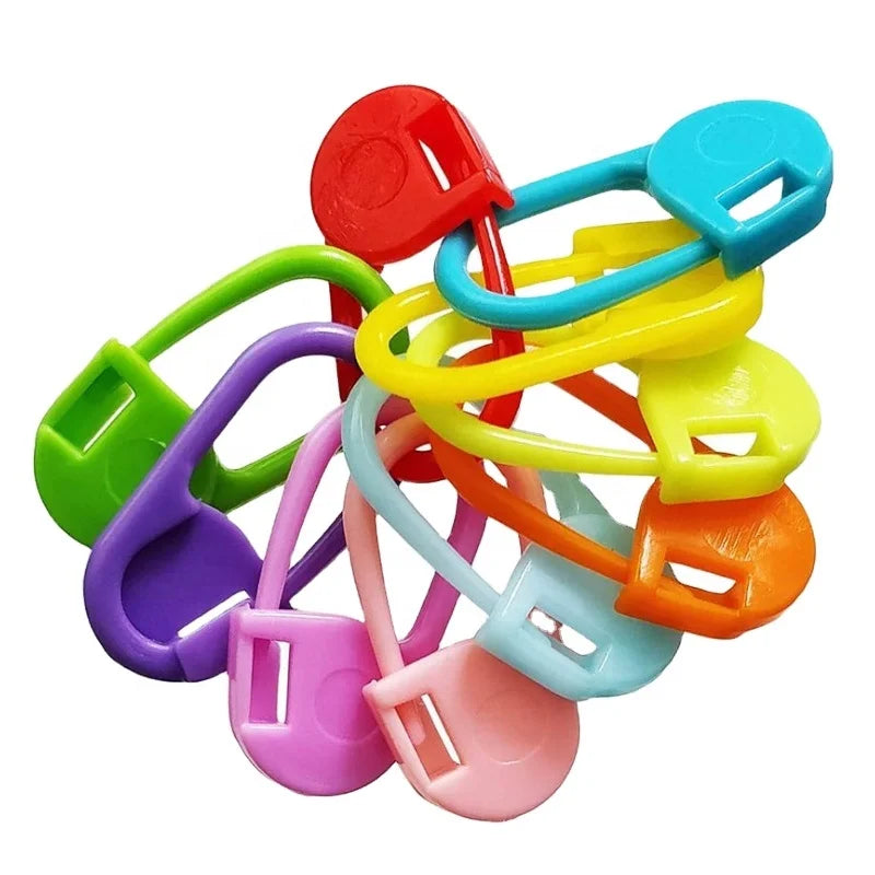 Plastic Stitch Markers for Knitting & Crochet Handmade Easy Handle Crochet Hooks & Needlework Craft Tools-DIY Accessories