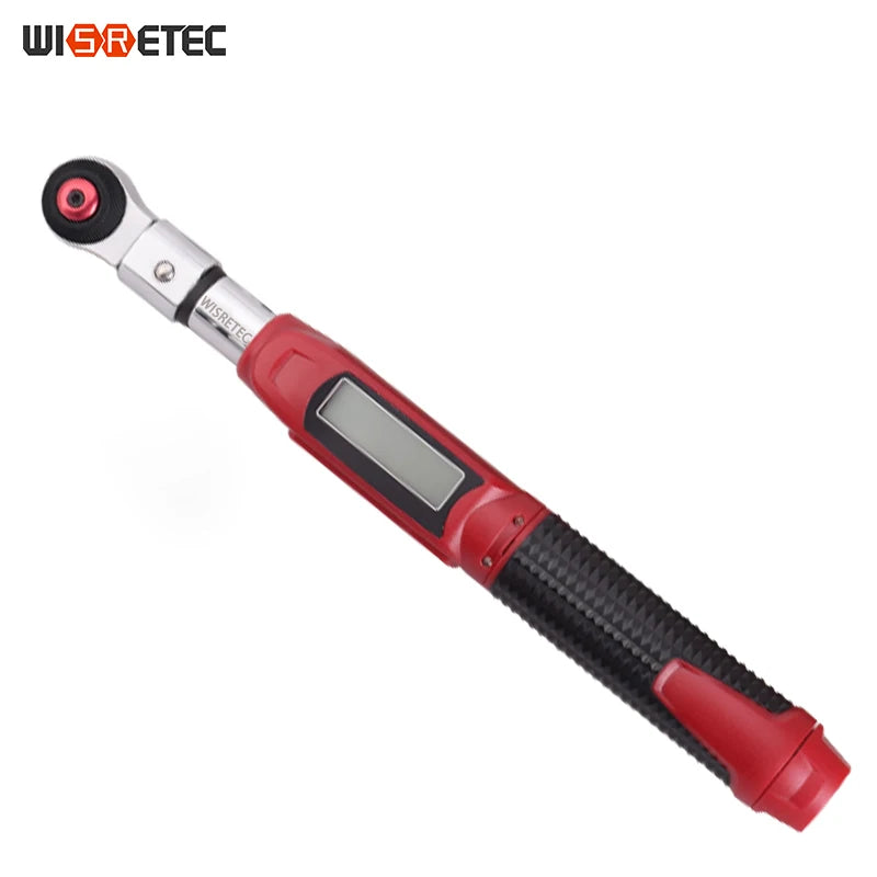 New Tool 3/8 High Precision 6.8-135NM Bike Car Repair Ratchet Spanner Adjustable Drive Digital Display Torque Wrench