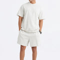 Custom Logo 275gsm 100% Cotton Essential Design Casual Men's Shorts Streetwear Heavyweight Blank Oversize T-shirts for Unisex