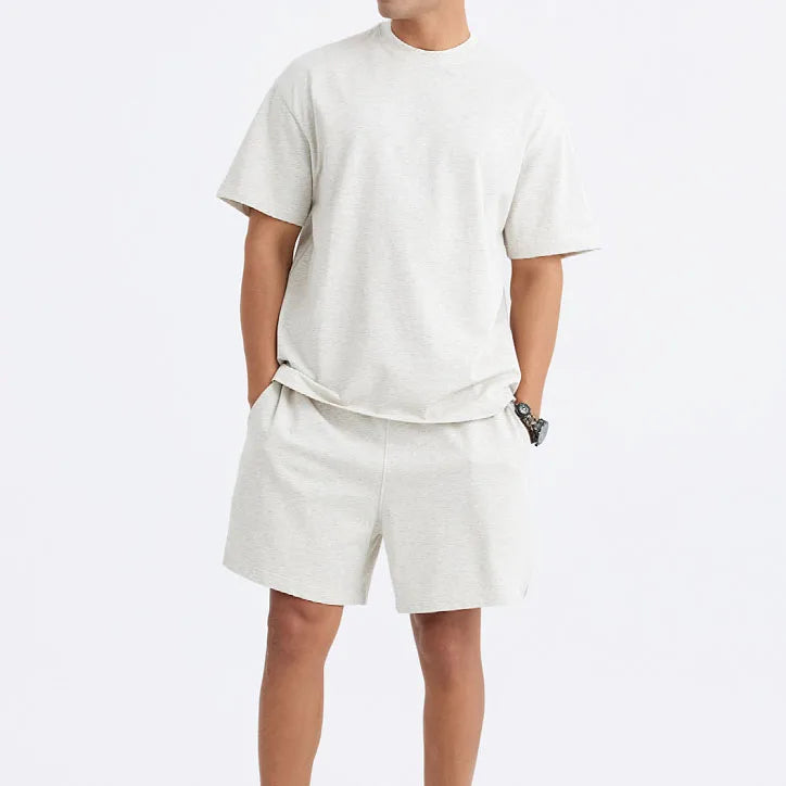 Custom Logo 275gsm 100% Cotton Essential Design Casual Men's Shorts Streetwear Heavyweight Blank Oversize T-shirts for Unisex