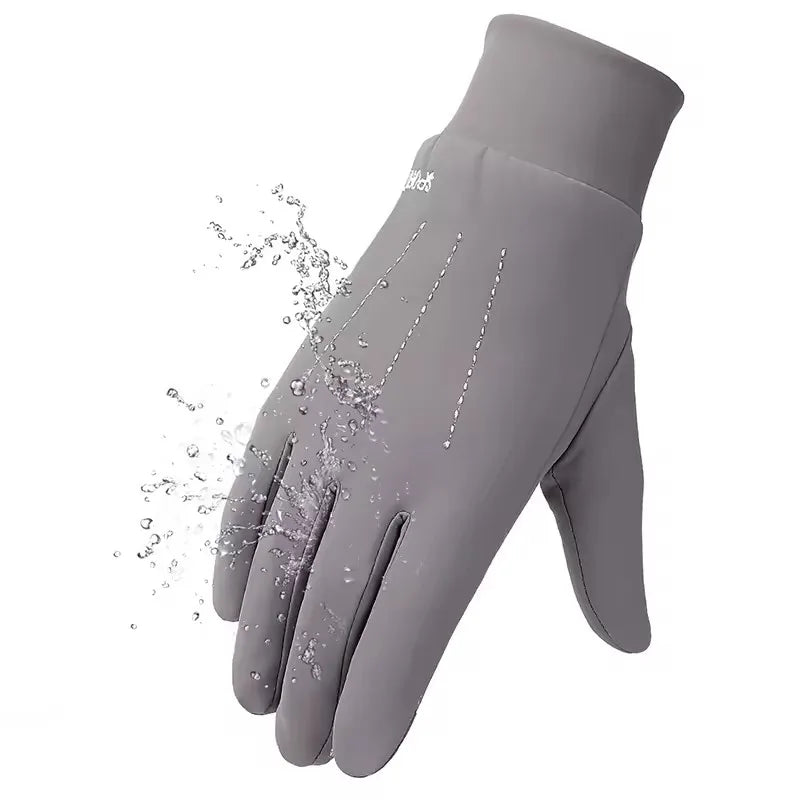 Custom Windproof Outdoor Sports Cycling Men Thermal Warm Touch Screen Gloves for Winter